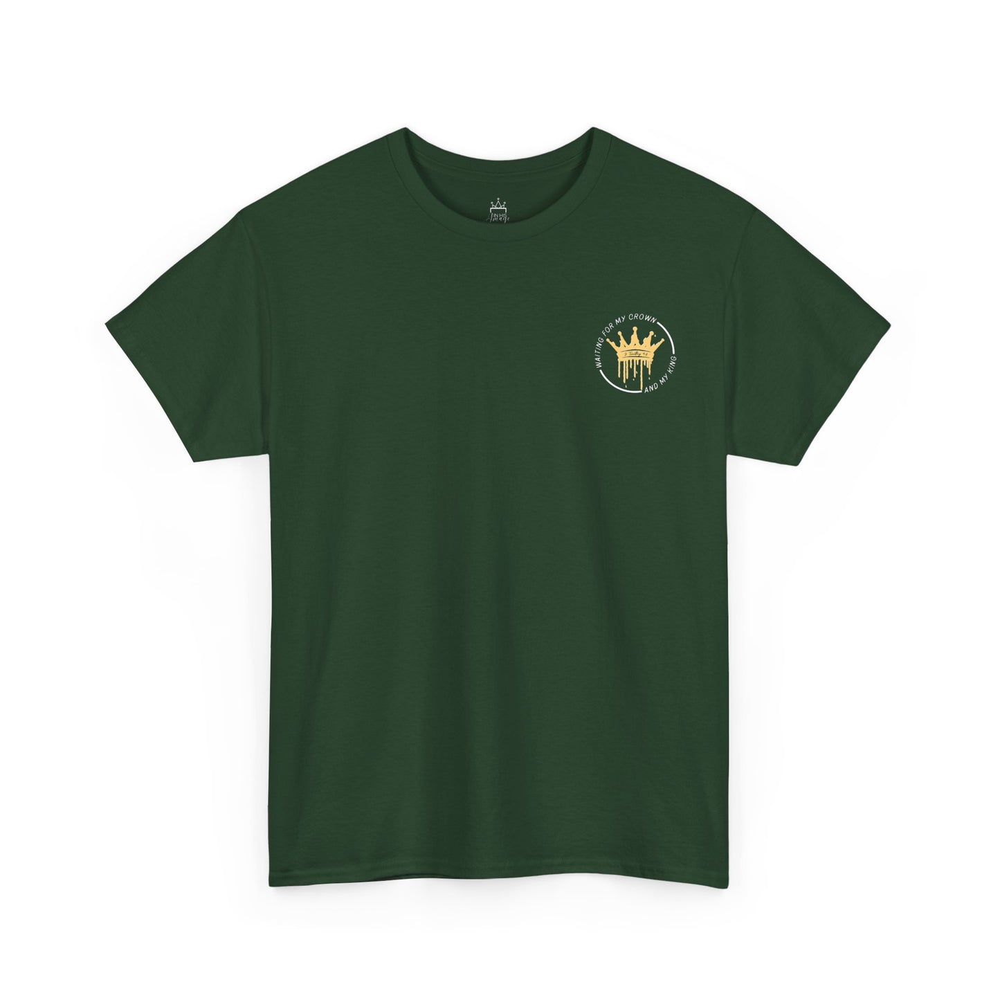 Waiting for My Crown - 2 Timothy 4:8 Cotton Tee (Royal Citizenship)