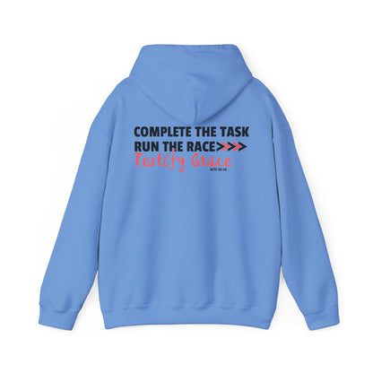 Run the Race Testify Grace - Acts 20:24 Hoodie