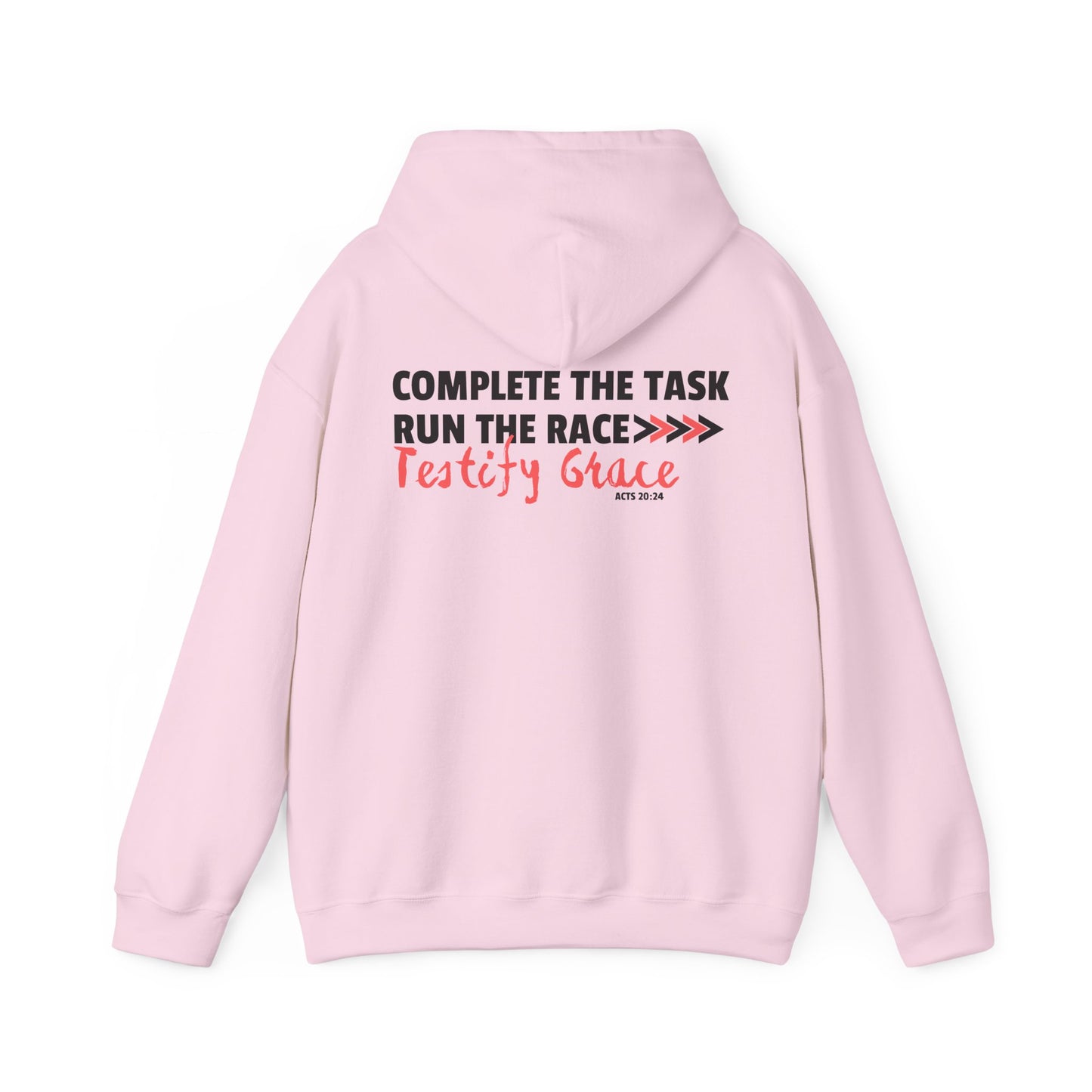 Run the Race Testify Grace - Acts 20:24 Hoodie