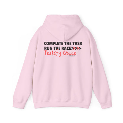 Run the Race Testify Grace - Acts 20:24 Hoodie