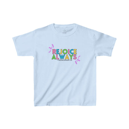 (Kids) Rejoice Always - 1 Thessalonians 5:16 Cotton Tee