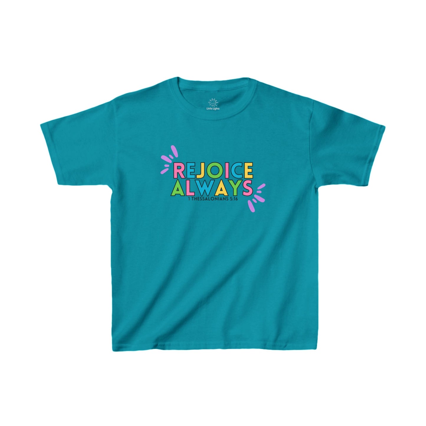 (Kids) Rejoice Always - 1 Thessalonians 5:16 Cotton Tee