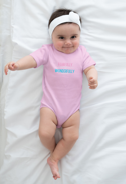 Fearfully & Wonderfully - Psalm 139:14 Onesie