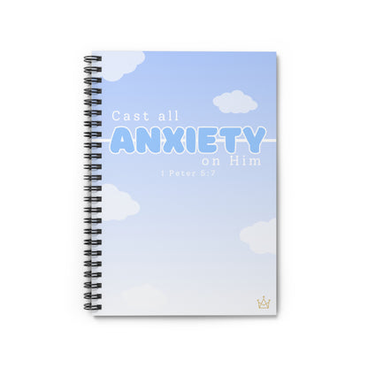 Cast All Anxiety - 1 Peter 5:7 Notebook