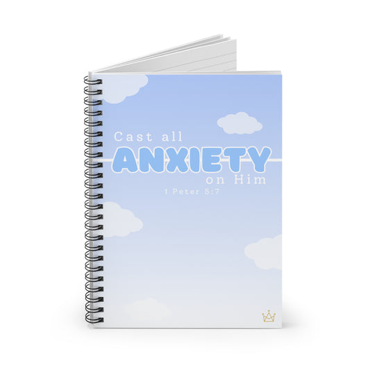 Cast All Anxiety - 1 Peter 5:7 Notebook