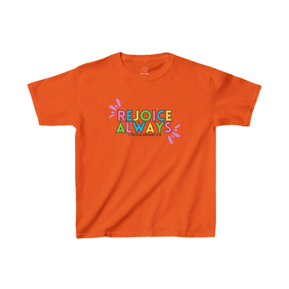 (Kids) Rejoice Always - 1 Thessalonians 5:16 Cotton Tee