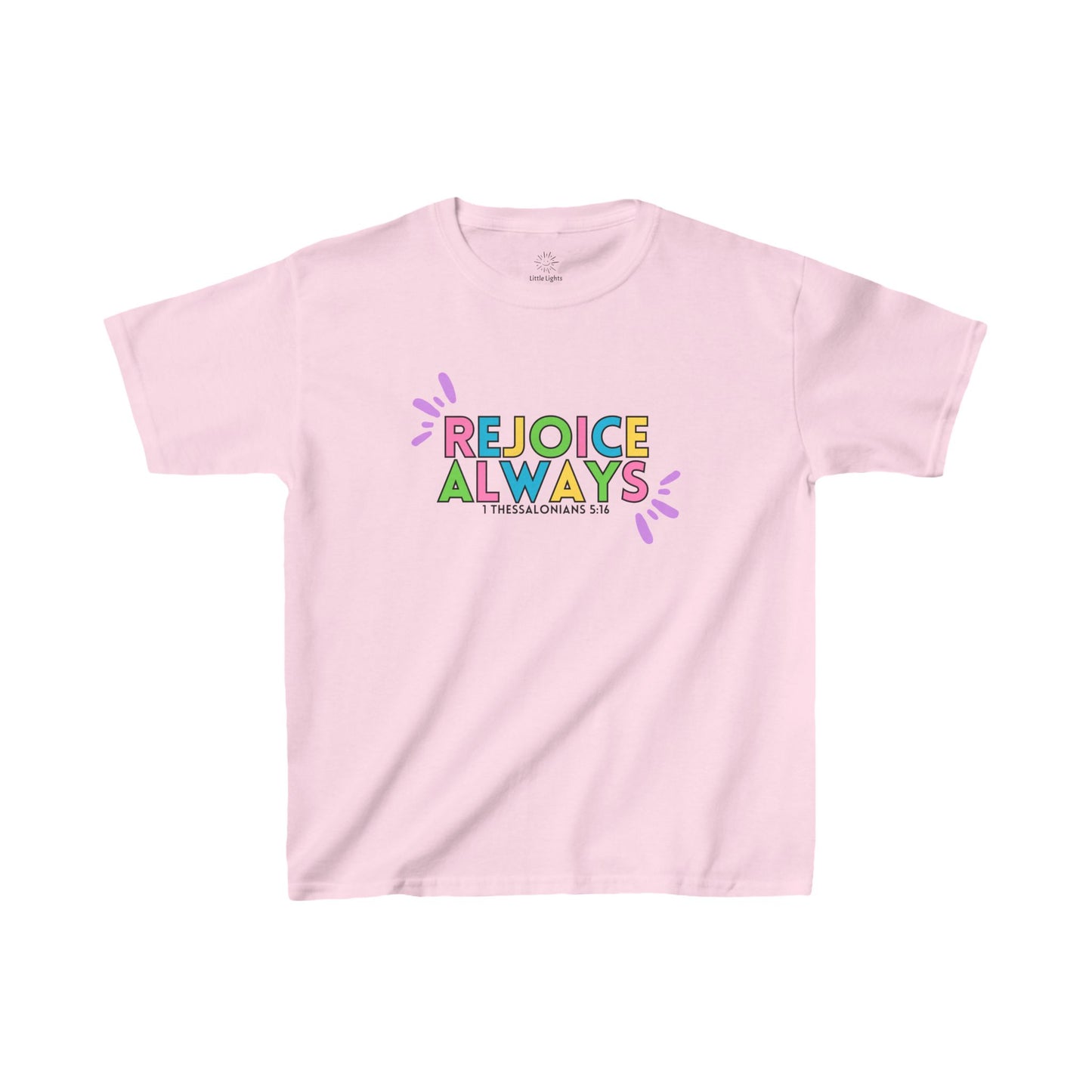 (Kids) Rejoice Always - 1 Thessalonians 5:16 Cotton Tee